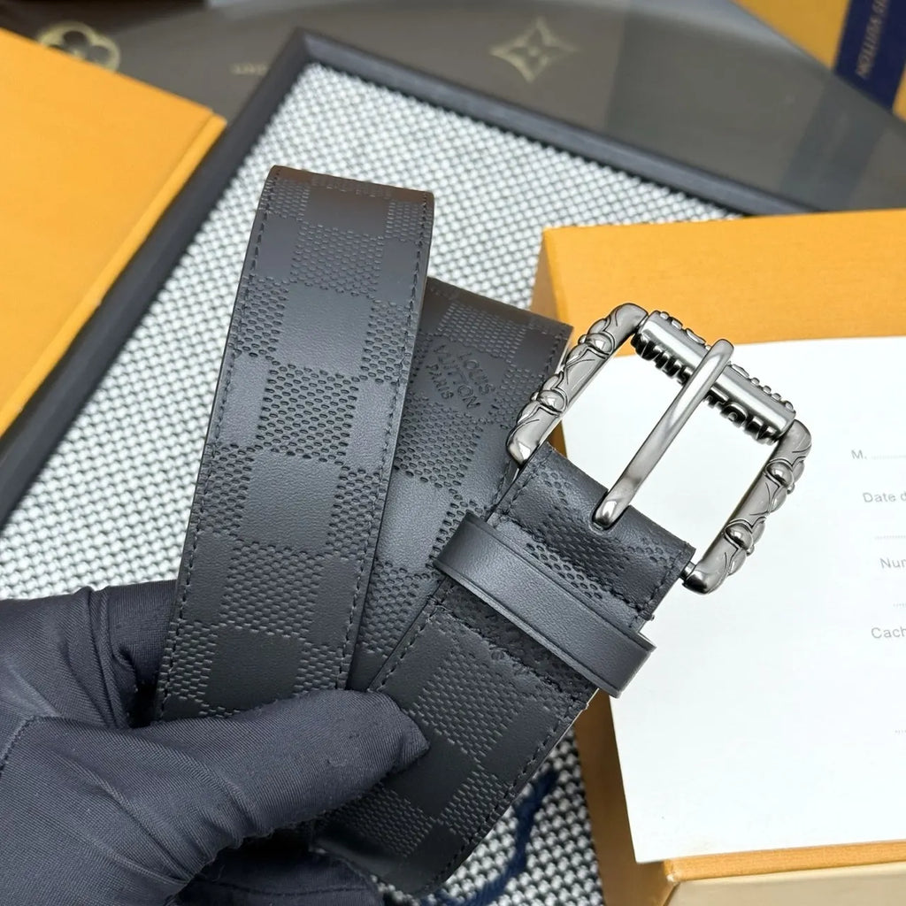 Damier Infini Onyx Belt - Hình 3