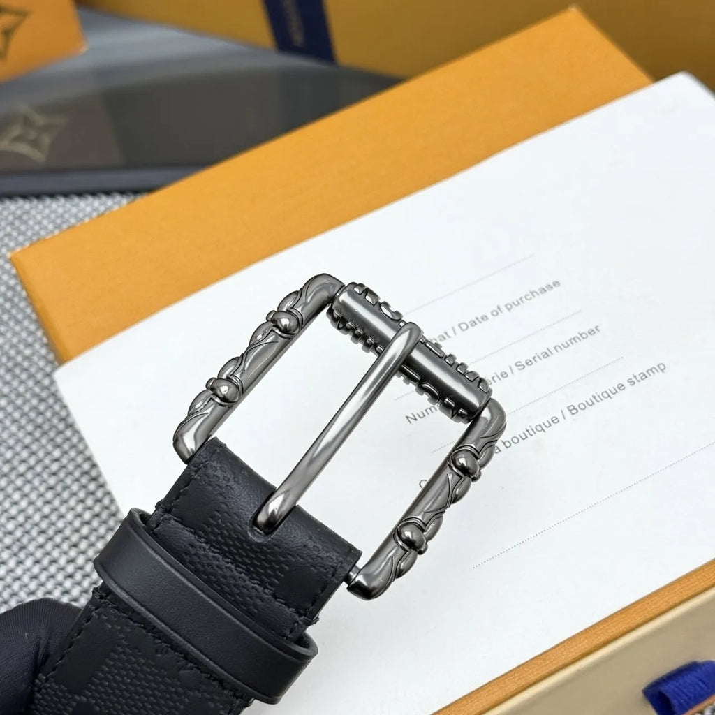Damier Infini Onyx Belt - Hình 4