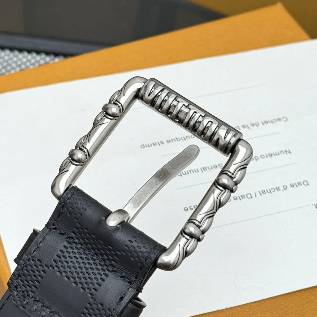 LV Damier Graphite Black Belt - Hình 3