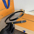 Louis Vuitton Black Skinny Belt