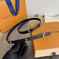 Louis Vuitton Black Skinny Belt