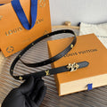 Louis Vuitton Black Thin Belt
