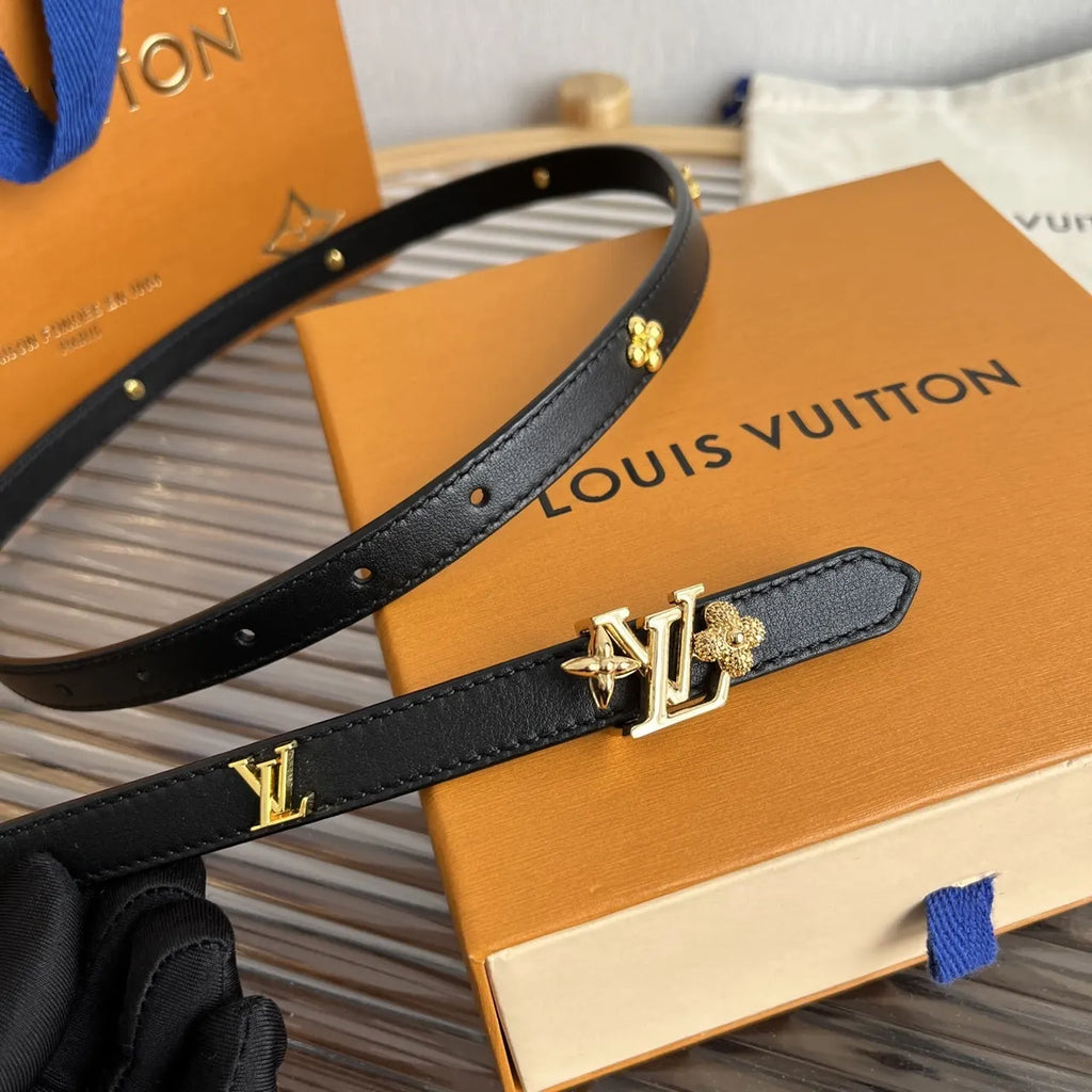 Louis Vuitton Black Thin Belt - Hình 2