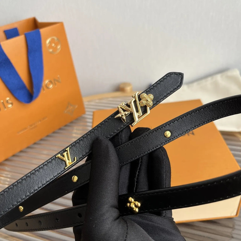 Louis Vuitton Black Thin Belt - Hình 7