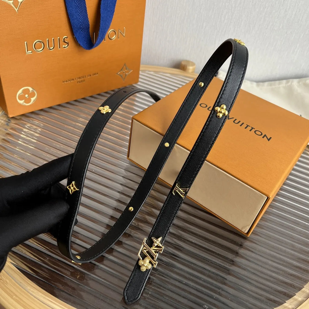 Louis Vuitton Black Thin Belt - Hình 8
