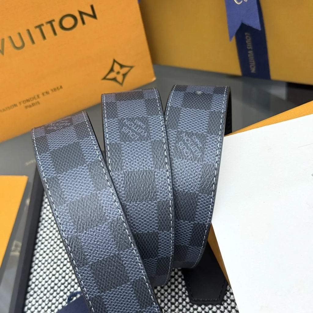 Louis Vuitton Damier Cobalt Belt silver - Hình 2