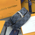 Louis Vuitton Damier Cobalt Belt silver