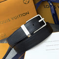 Louis Vuitton Black Leather Belt signature