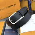Louis Vuitton Black Textured Leather Belt
