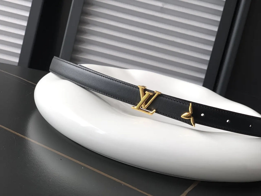 LV Reversible Black Leather Belt - Hình 2