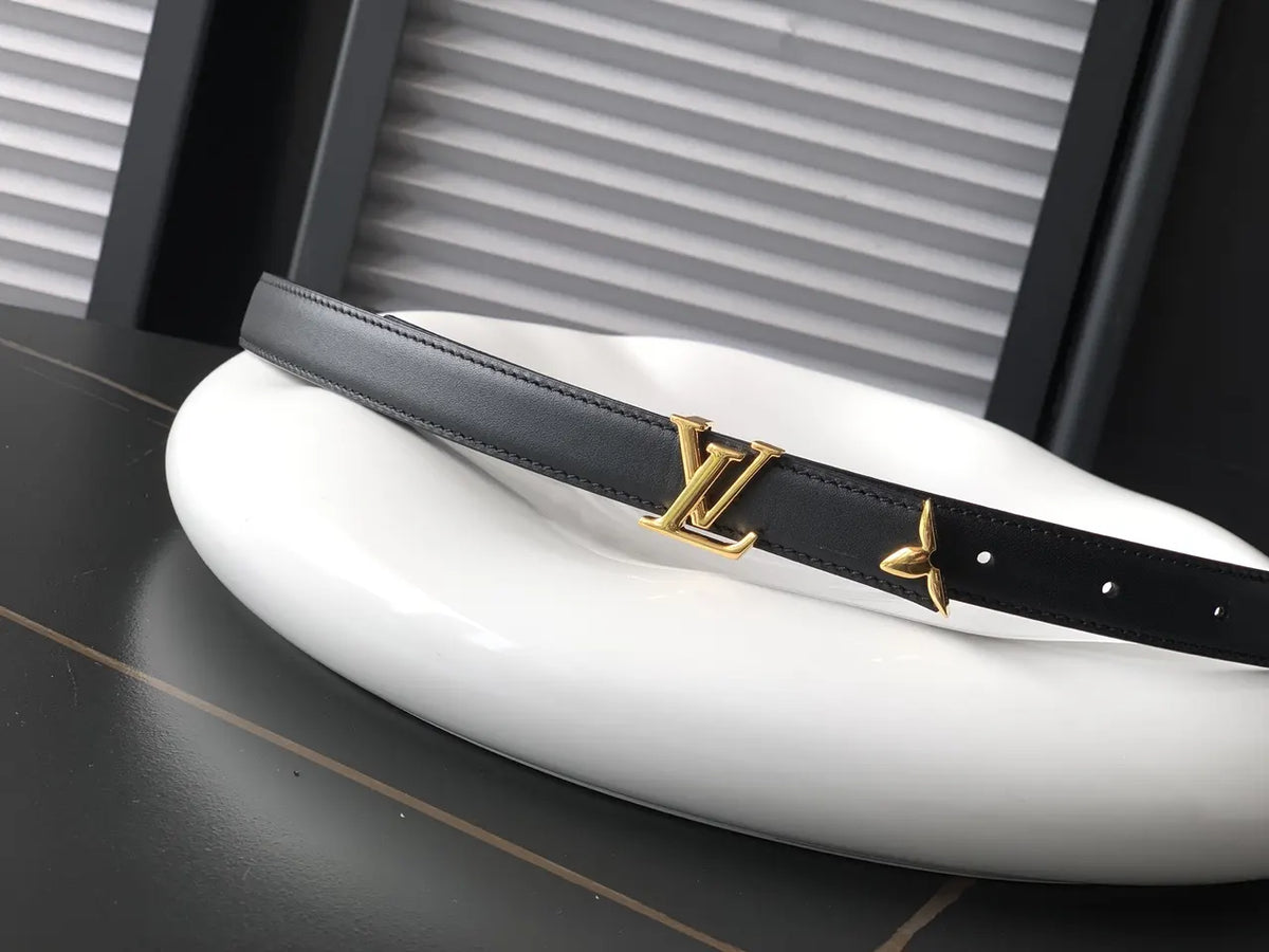 LV Reversible Black Leather Belt - Hình 2