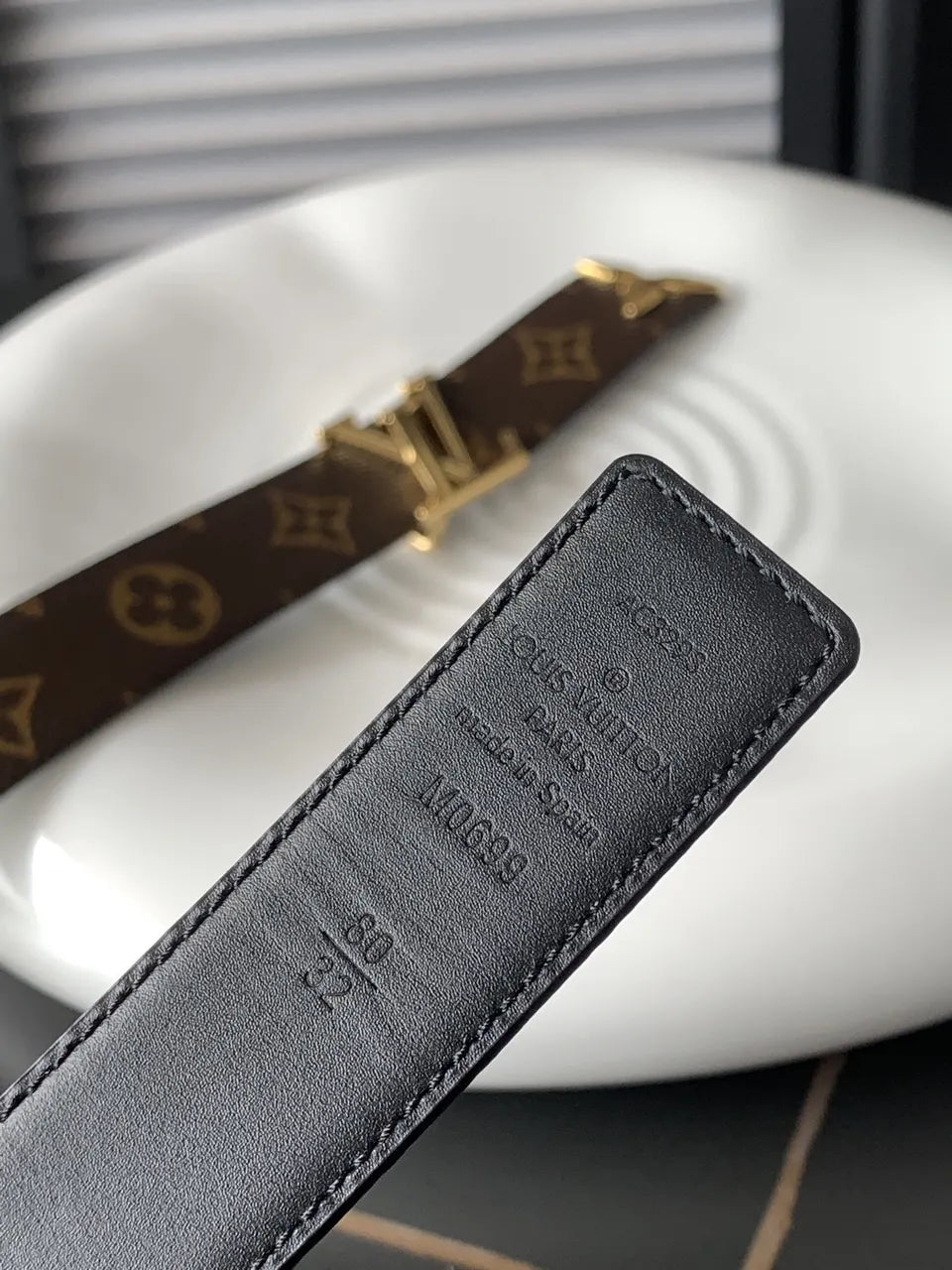 canvas Louis Vuitton Monogram Belt - Hình 5