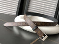 classic Louis Vuitton Monogram Silver Belt