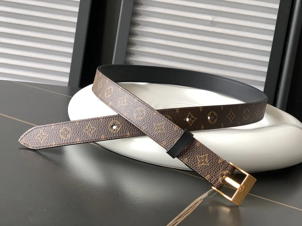 heritage Louis Vuitton Brown Monogram Belt