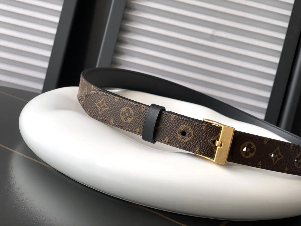 heritage Louis Vuitton Brown Monogram Belt - Hình 2