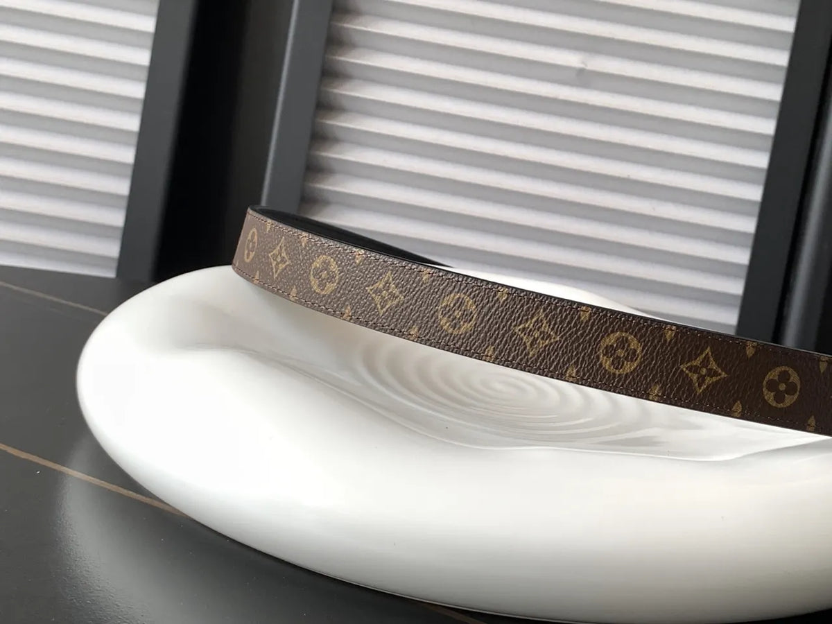 heritage Louis Vuitton Brown Monogram Belt - Hình 3