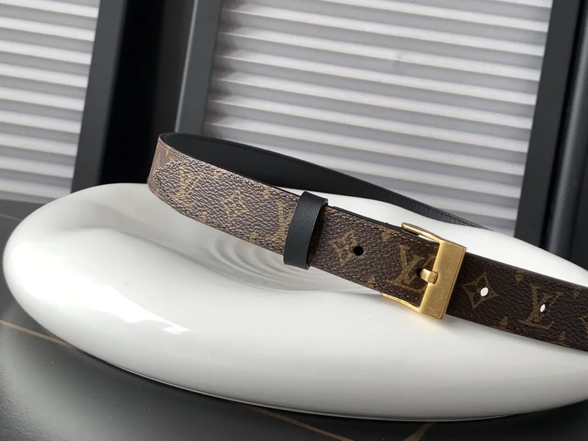 LV Monogram Classic Gold Belt - Hình 2