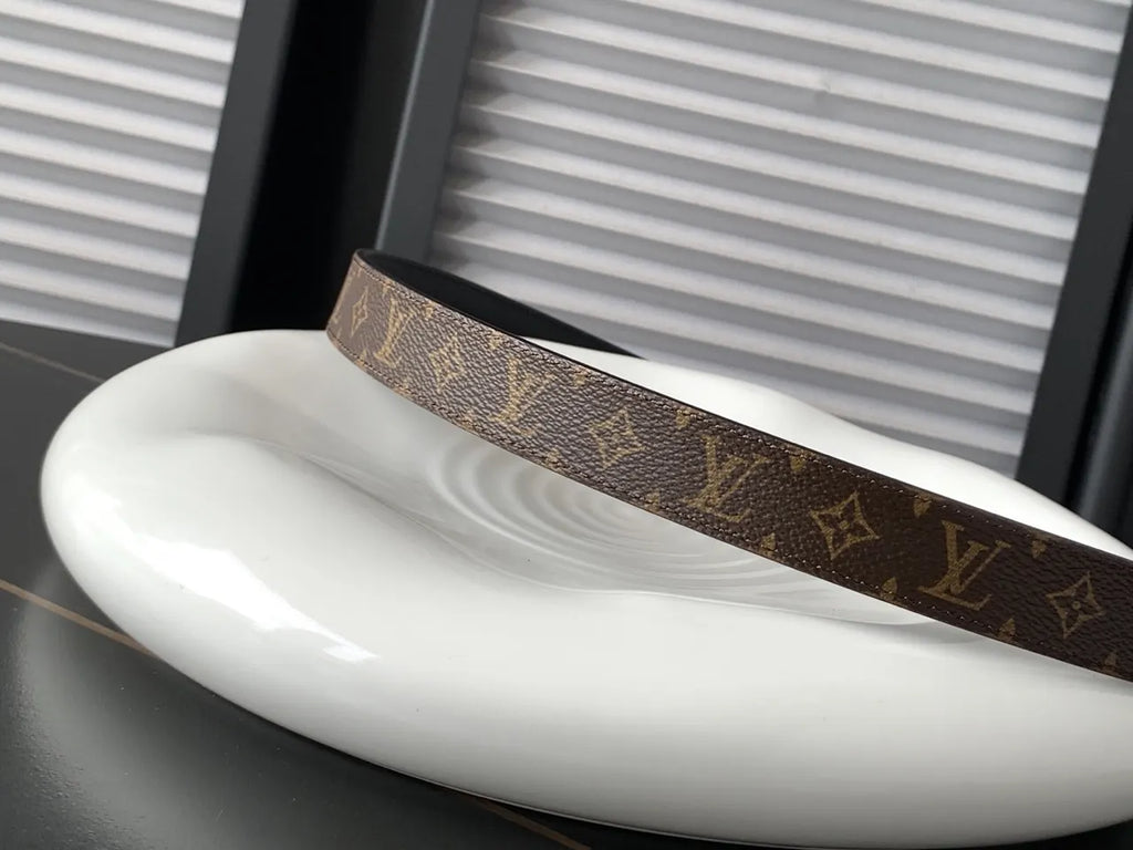 LV Monogram Classic Gold Belt - Hình 3