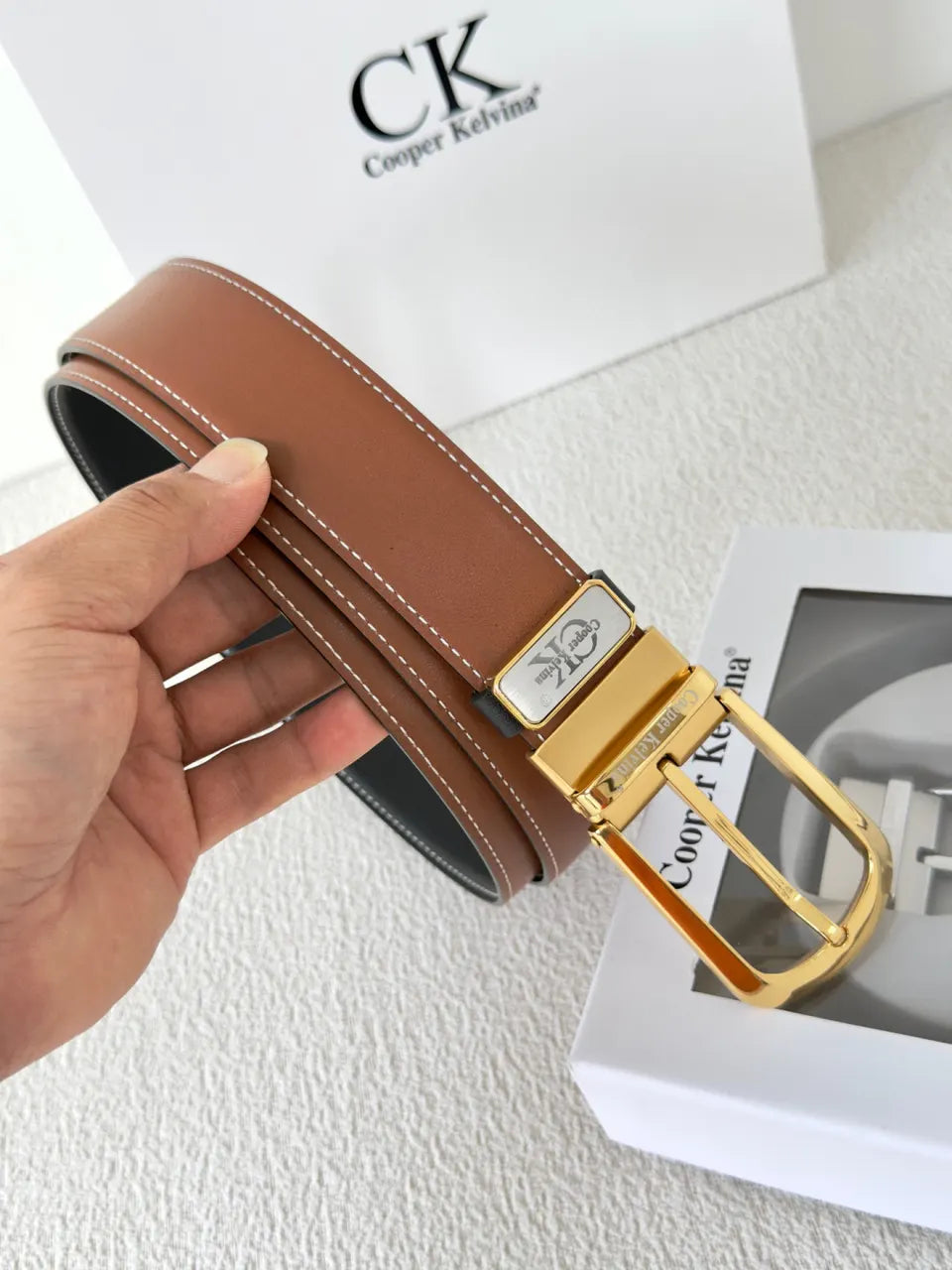 Cooper Kelvina Reversible Leather Belt - Hình 2