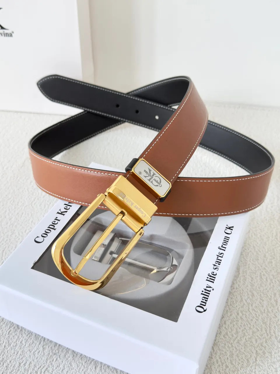 Cooper Kelvina Brown Leather Belt