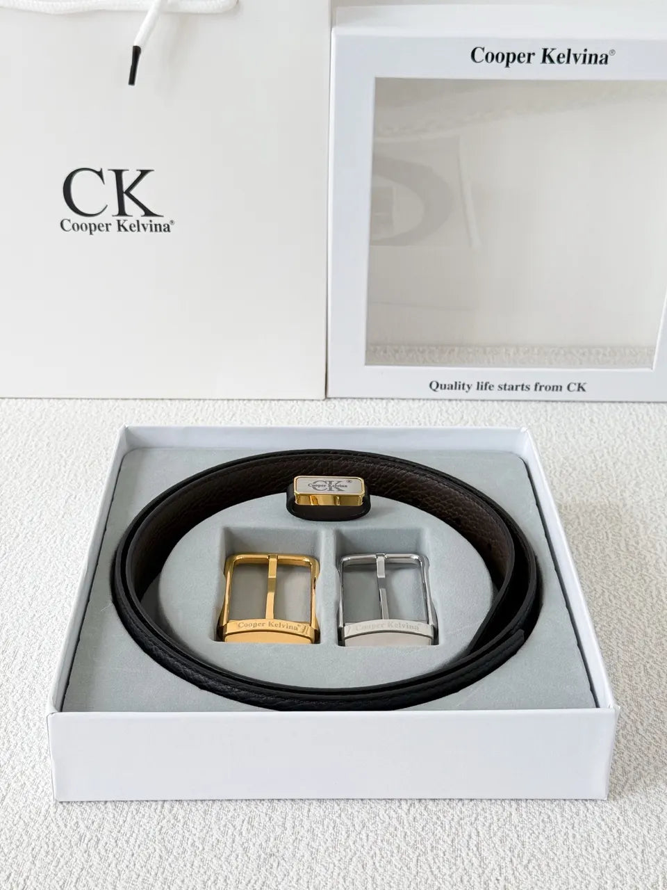 Cooper Kelvina Reversible Leather Belt - Hình 2