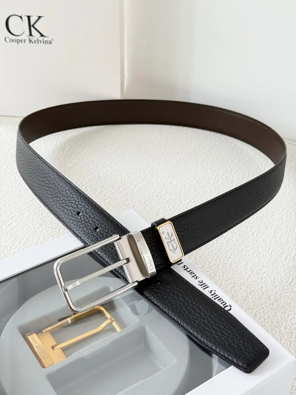 Cooper Kelvina Reversible Leather Belt - Hình 9