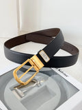 gold Cooper Kelvina Black Leather Belt