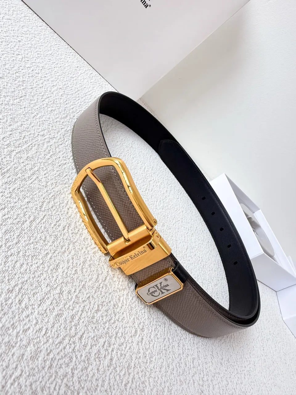 Cooper Kelvina Taupe Reversible Belt - Hình 3