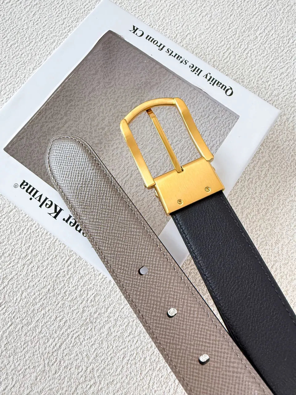 Cooper Kelvina Taupe Reversible Belt - Hình 4