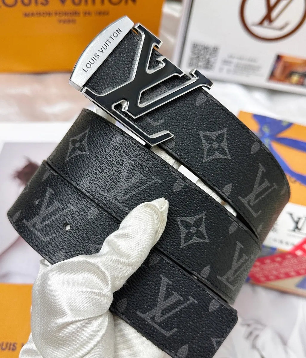 Louis Vuitton Gunmetal Buckle Belt - Hình 2