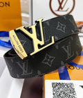 Black Monogram Macassar Belt