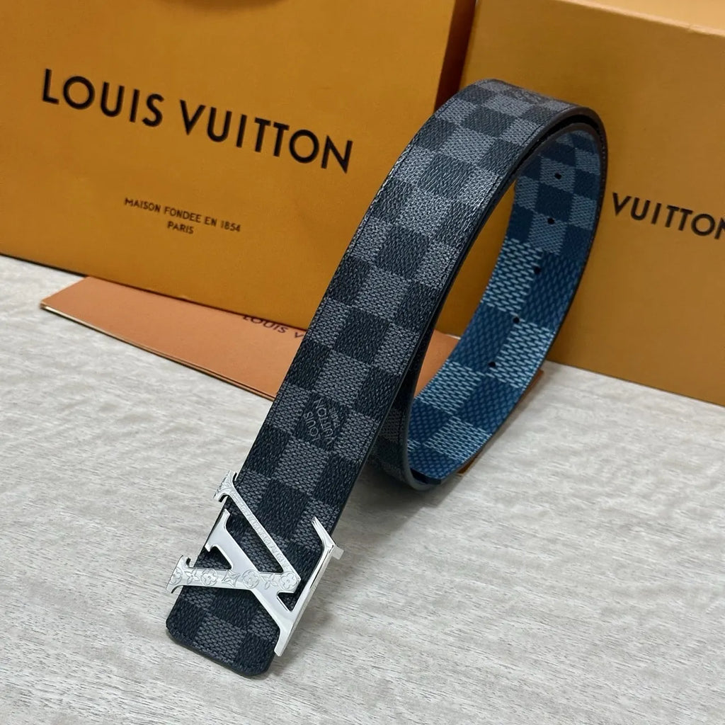 Louis Vuitton Damier Cobalt Reversible Belt - Hình 3