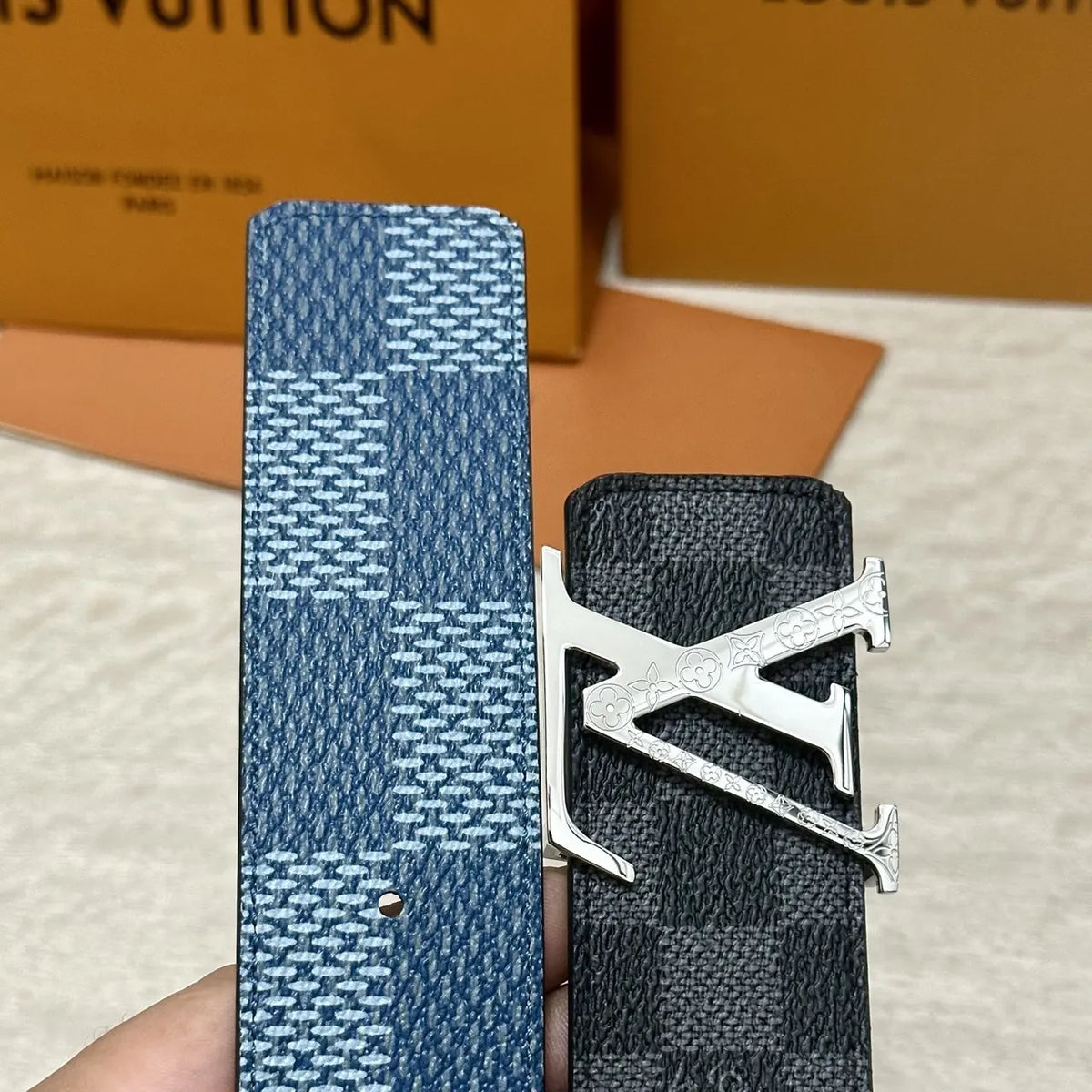 Louis Vuitton Damier Cobalt Reversible Belt - Hình 4