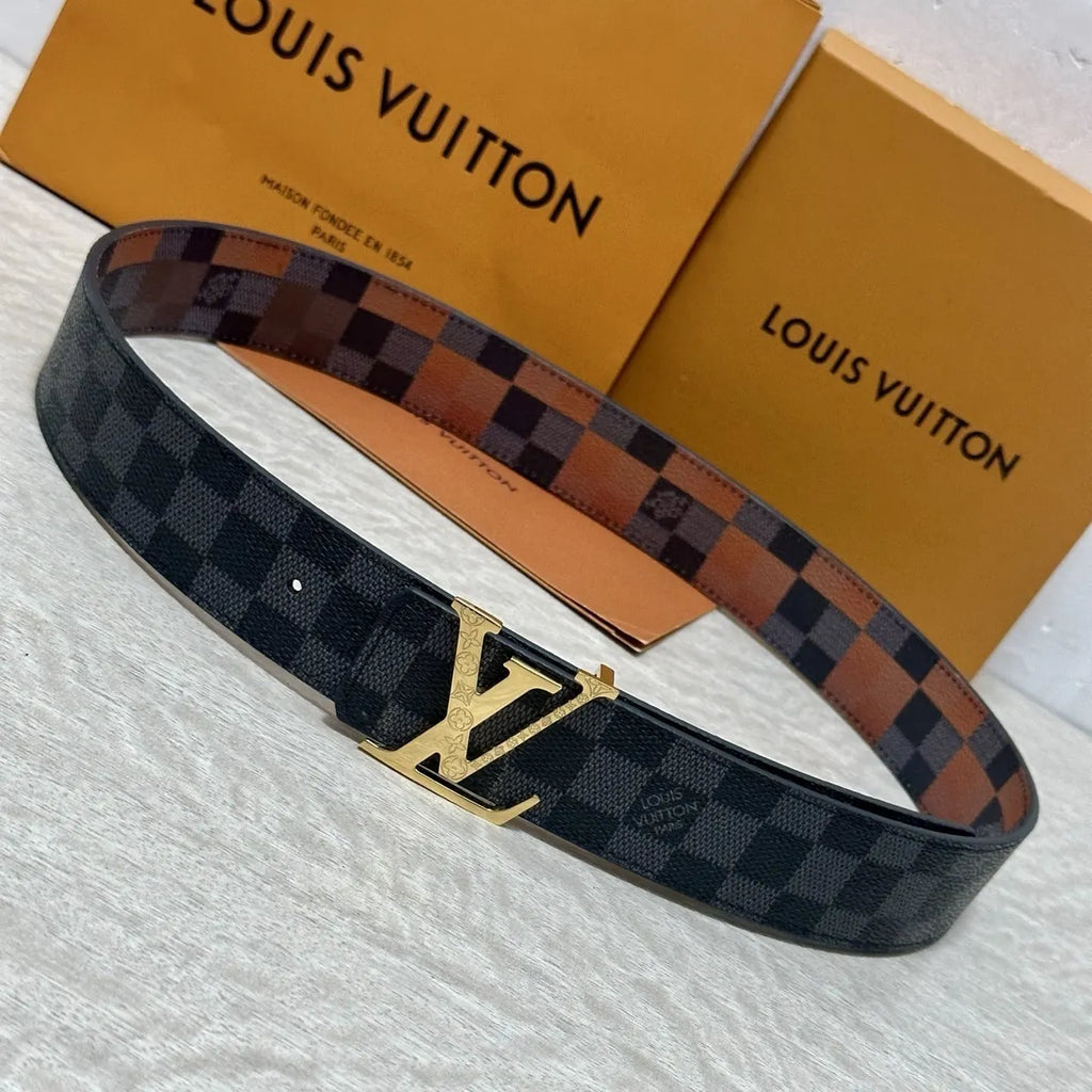 louis Damier Infini Gold LV Belt