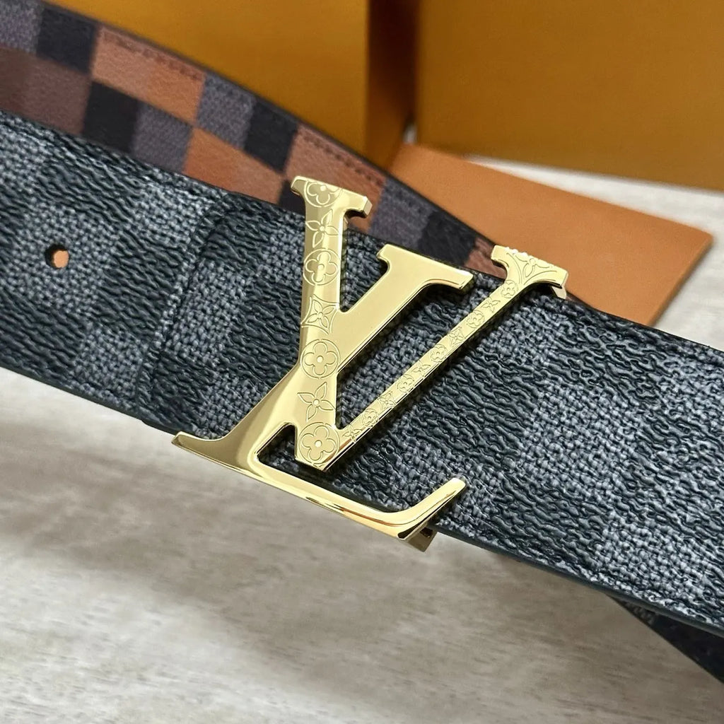 louis Damier Infini Gold LV Belt - Hình 2
