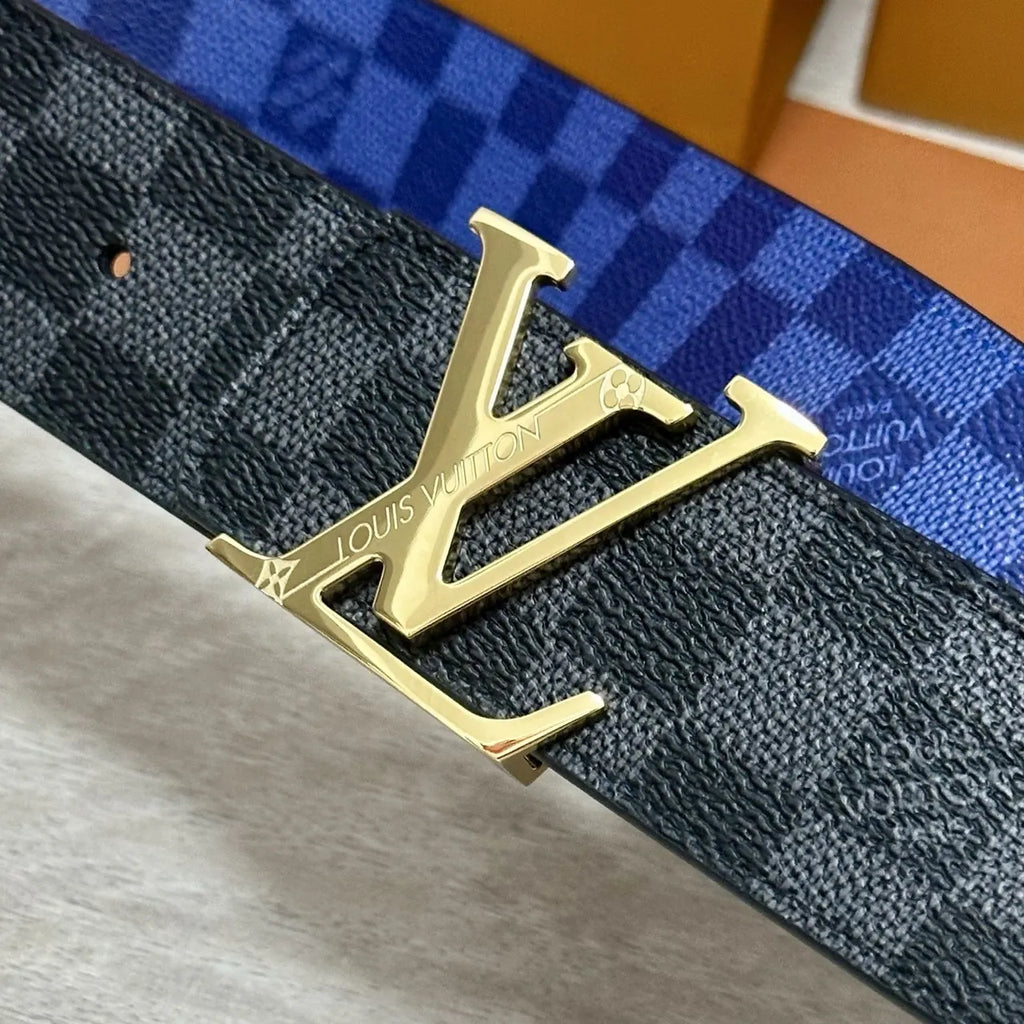 Damier Cobalt Louis Vuitton Belt - Hình 2