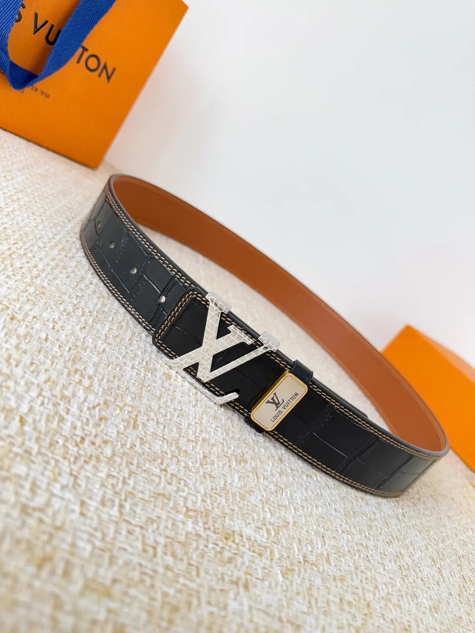Louis Vuitton Crocodile Belt - Hình 5