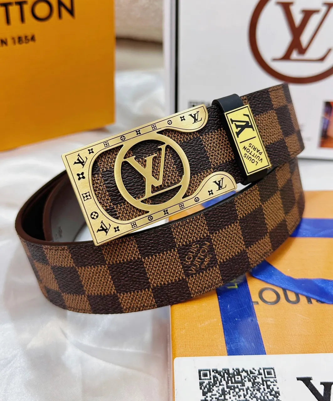 LV Monogram Dripping Gold Belt - Hình 2