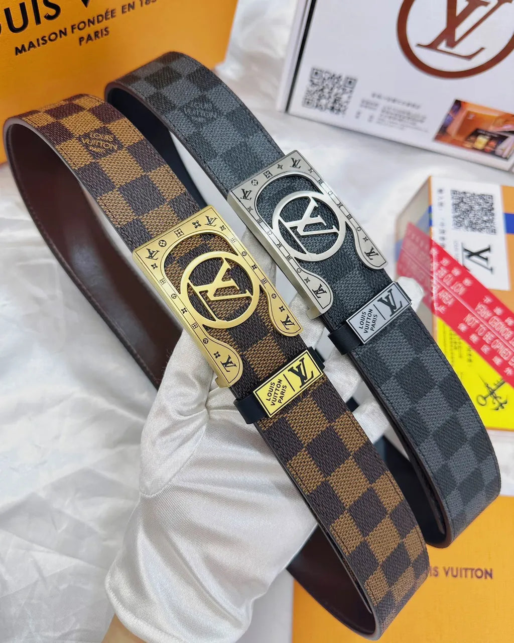 Louis Vuitton Damier Shadow Belt - Hình 5