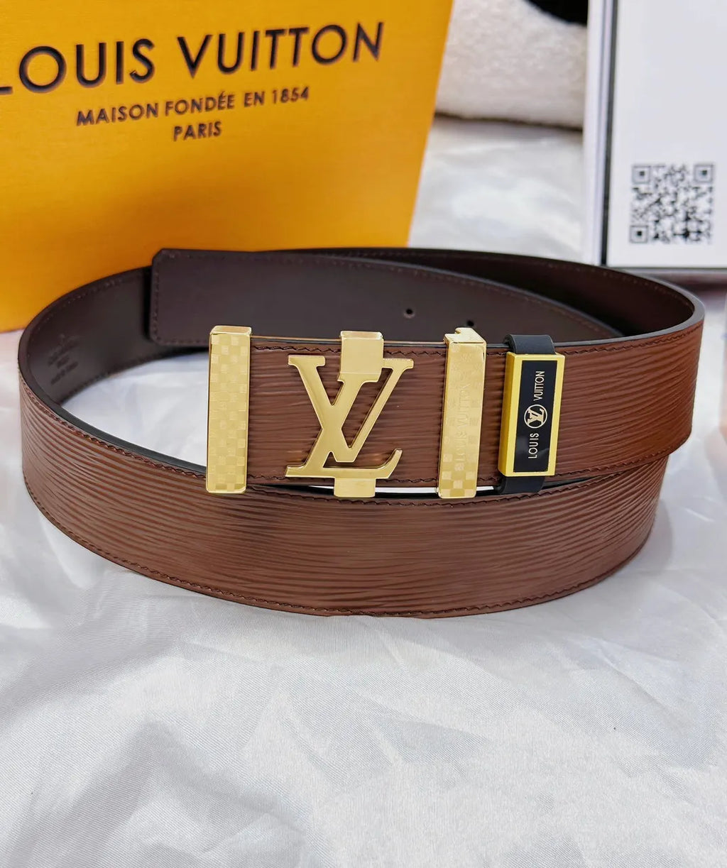 Louis Vuitton Brown Epi Belt - Hình 4
