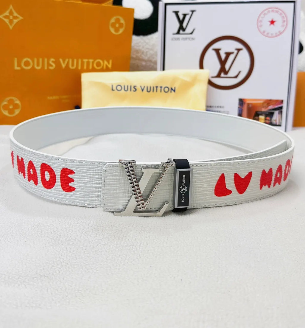 Louis Vuitton Red LV Belt - Hình 2