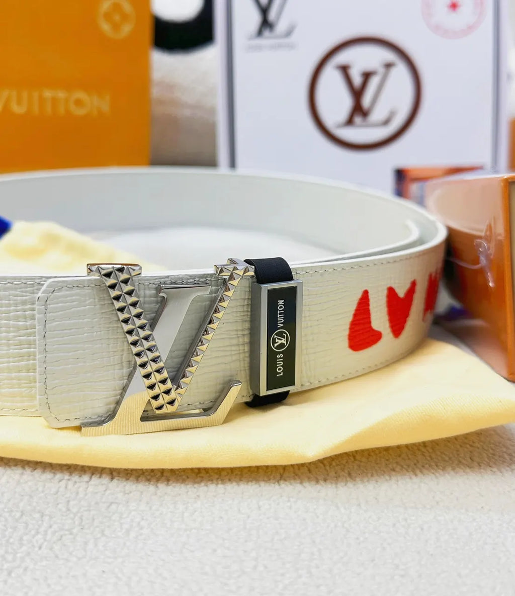 Louis Vuitton Red LV Belt - Hình 5