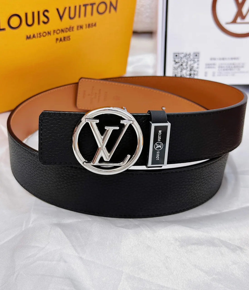 LV Reversible Leather Belt - Hình 5
