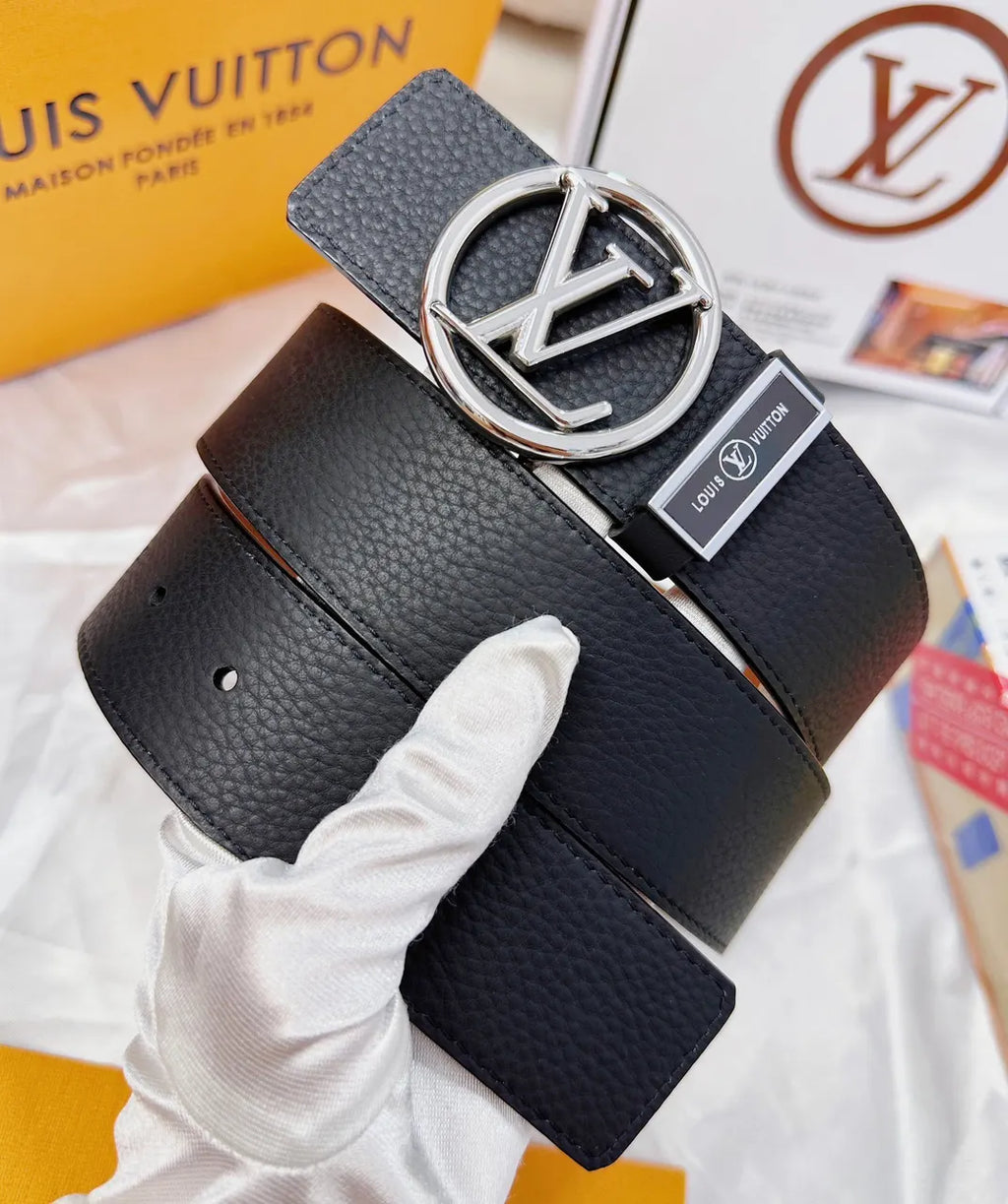 Louis Vuitton Round LV Buckle Belt - Hình 2