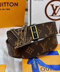 Brown Monogram LV Belt