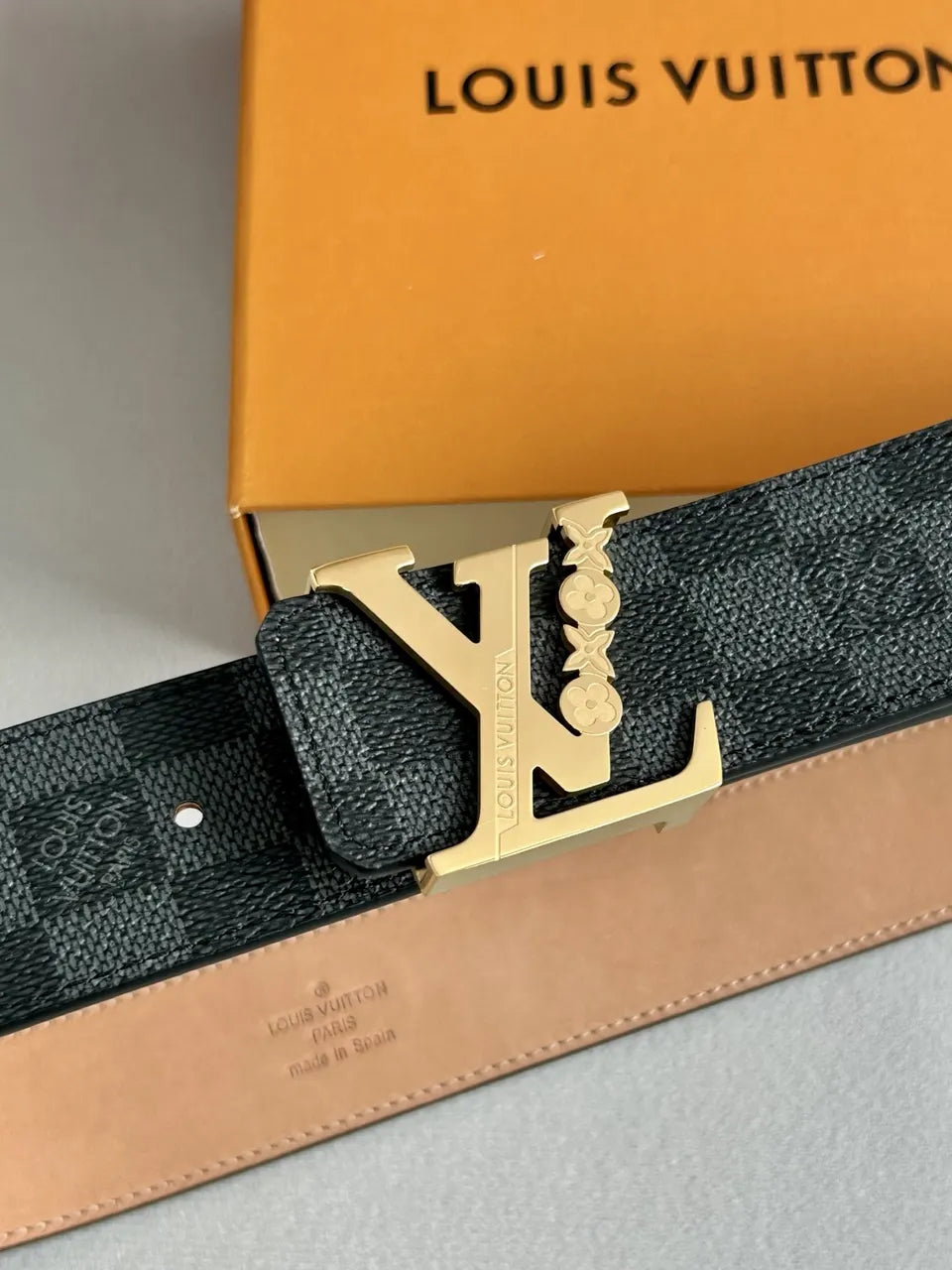 Louis Vuitton Damier Graphite Belt 0134 - Hình 3