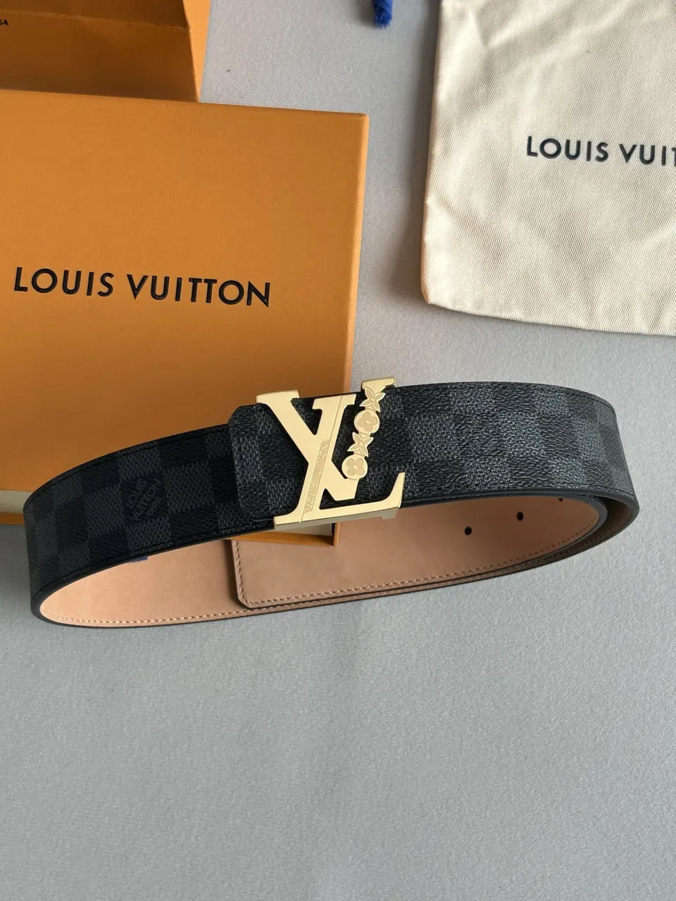 Louis Vuitton Damier Graphite Belt 0134 - Hình 6