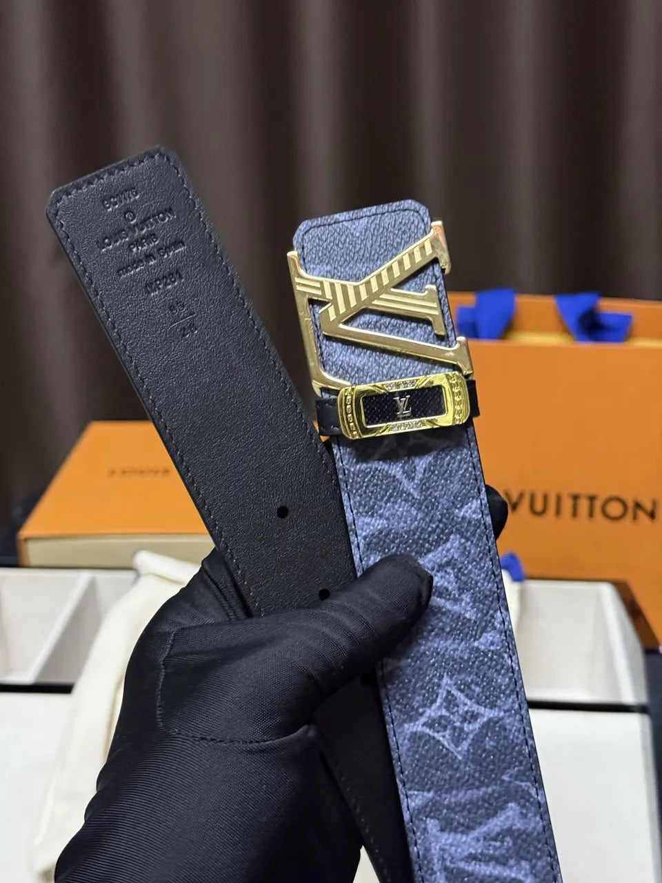 Louis Vuitton Denim Monogram Belt - Hình 4