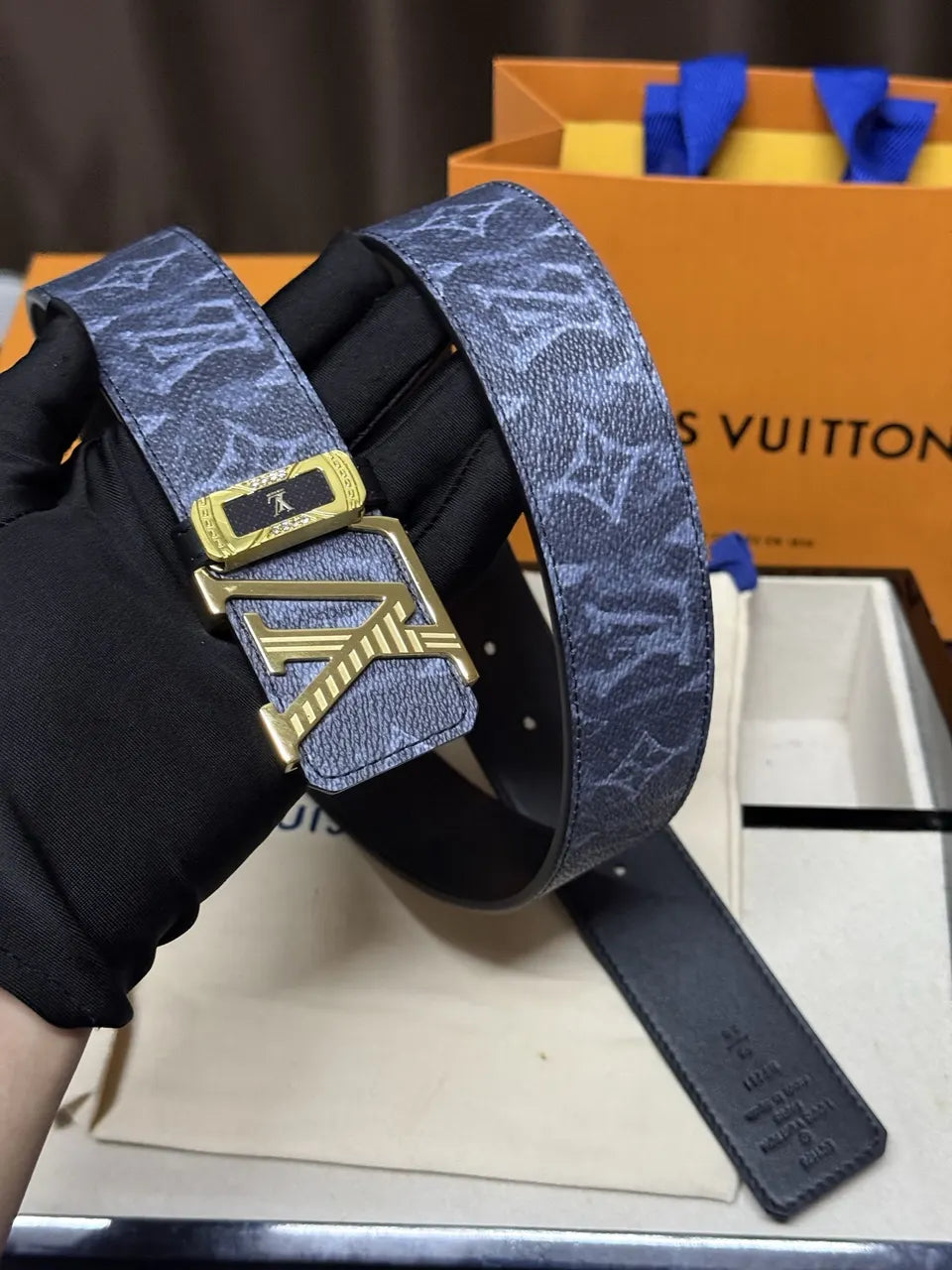 Louis Vuitton Denim Monogram Belt - Hình 5