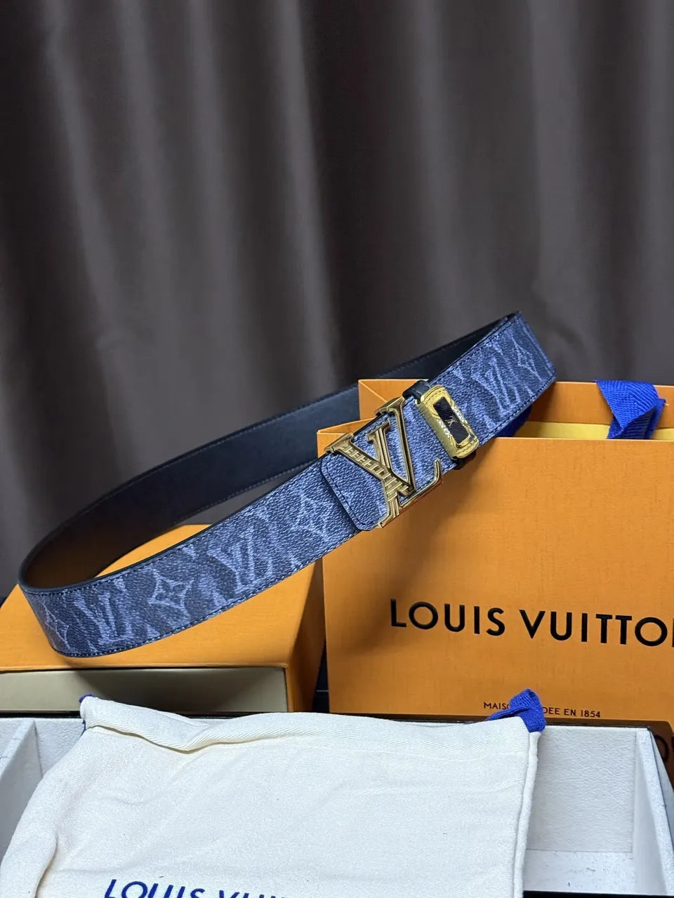 Louis Vuitton Denim Monogram Belt - Hình 7